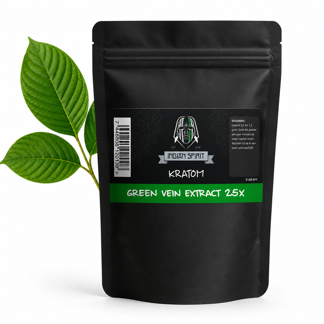 Kratom | Extracto de vena verde 25x (5 gramos)