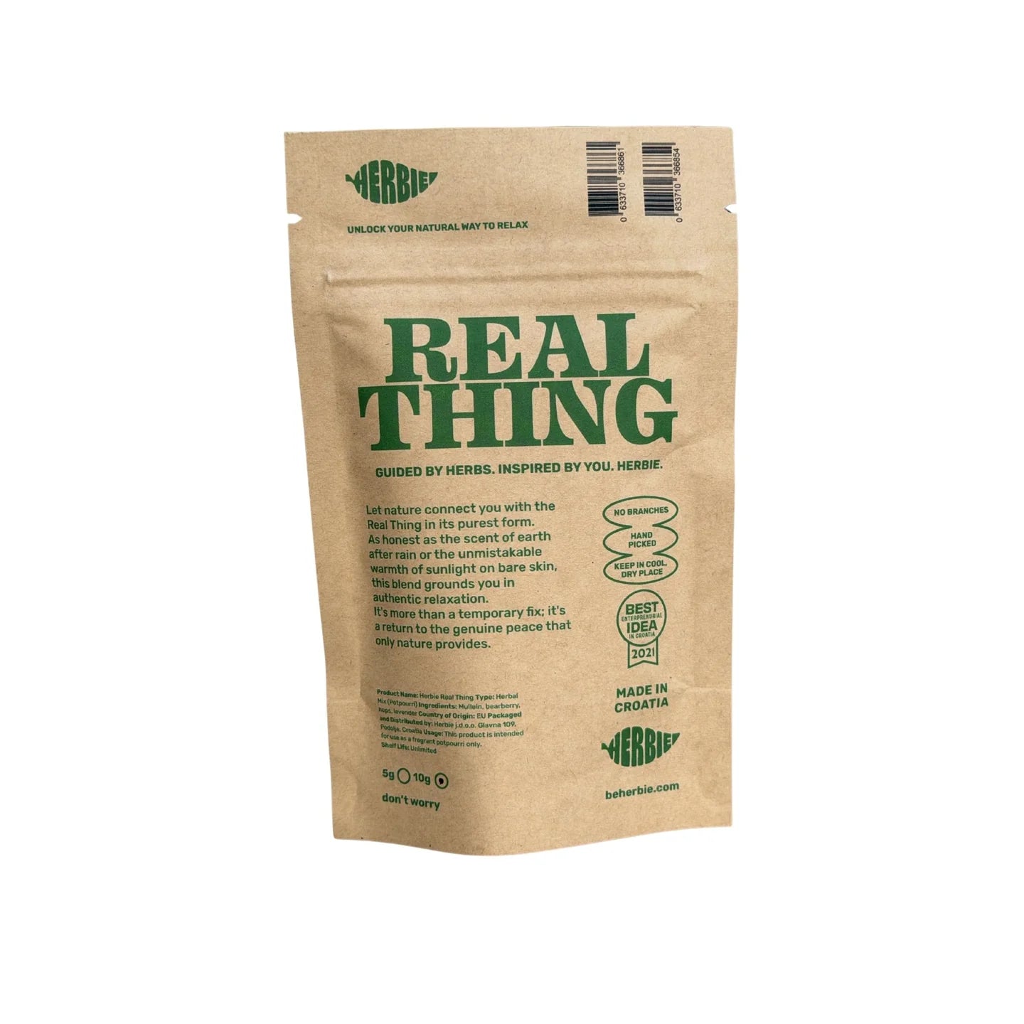 Herbie The Real Thing 25g – Mezcla Herbal sin Nicotina