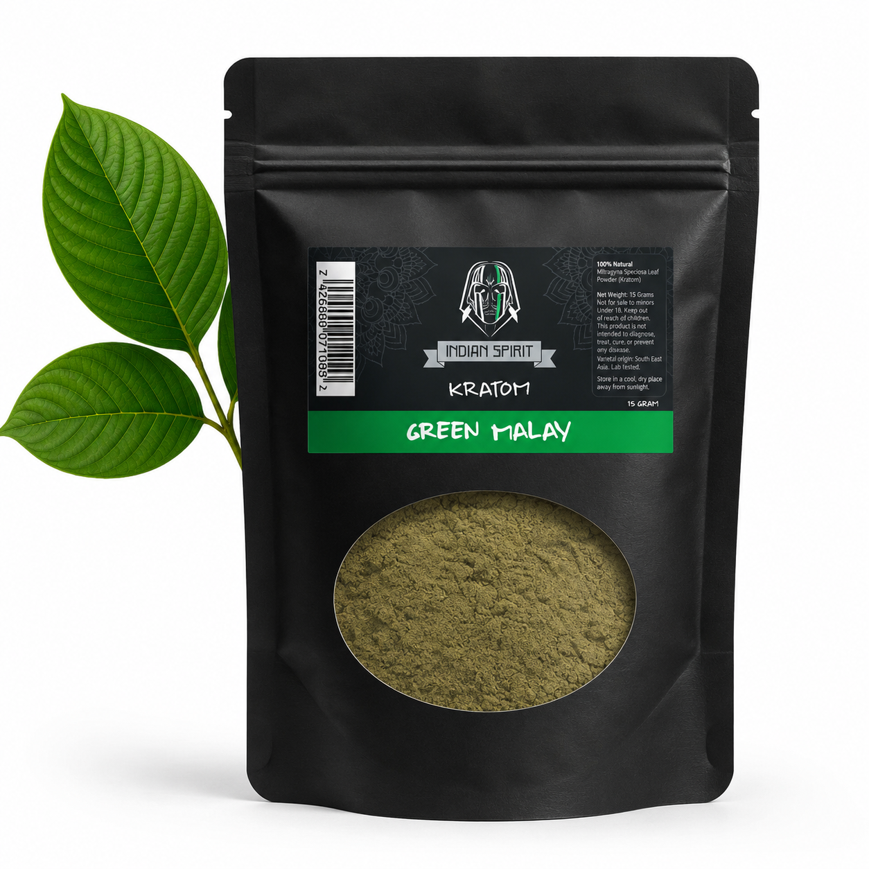 Kratom | Malayo verde 25g (polvo)