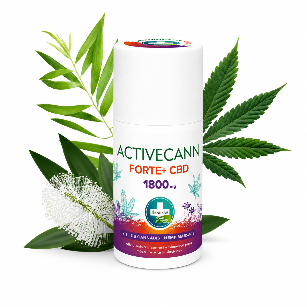 ACTIVECANN Forte+ CBD Massage Gel 1800mg Cannabidiol
