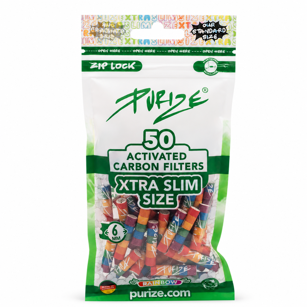 Filtros active tube Purize XTRA SLIM x 50