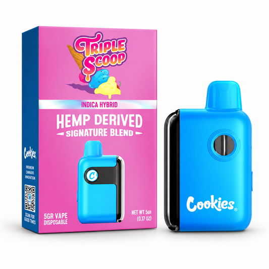 Raumduft / Aromatherapie - Cookies Puff Triple Scoop 5G - Vape aus Hanf gewonnen