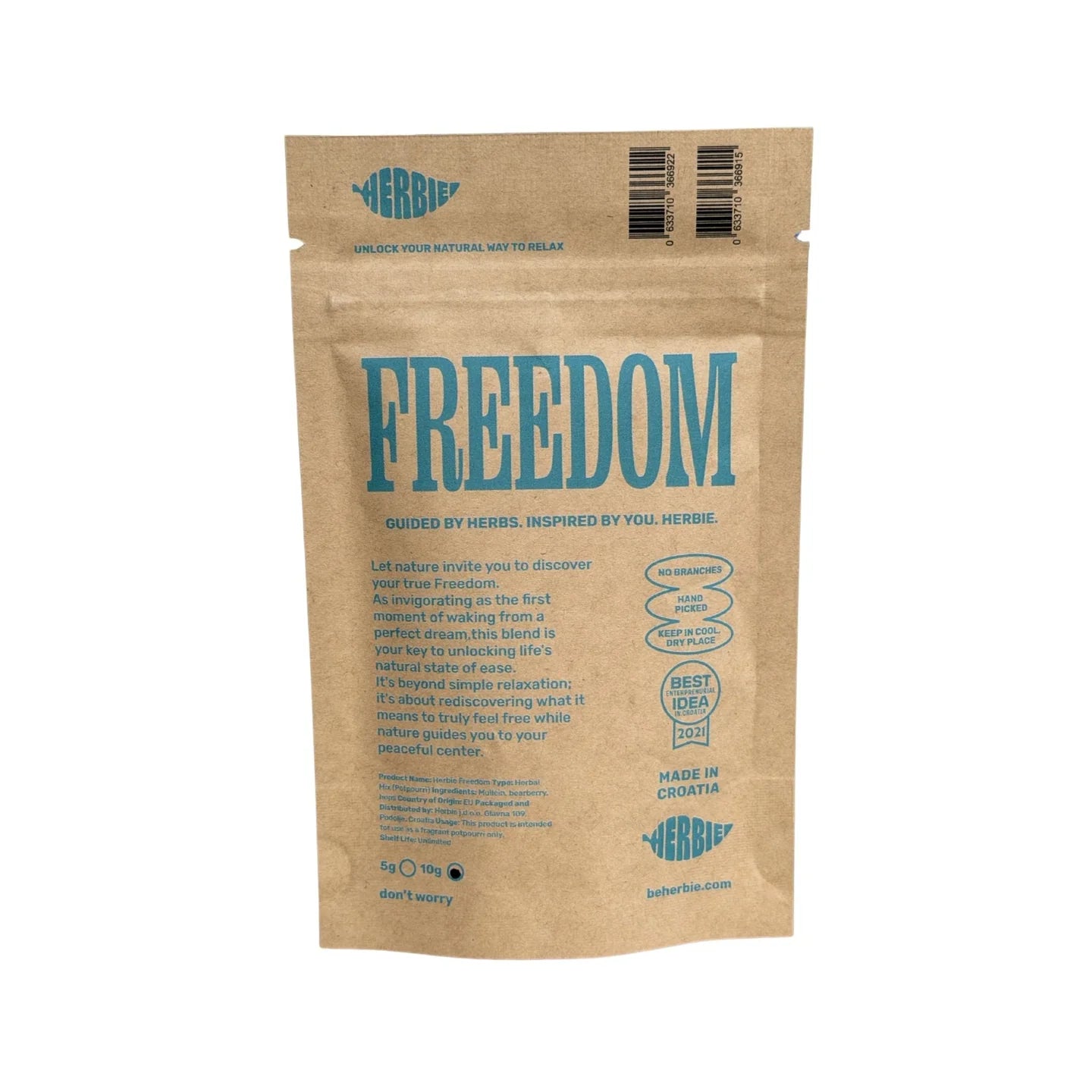 Herbie Freedom 25g – Mezcla Herbal sin Nicotina